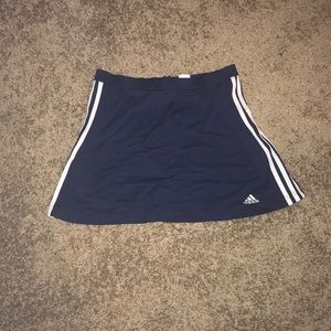 Adidas Three Stripe Navy Skirt EUC